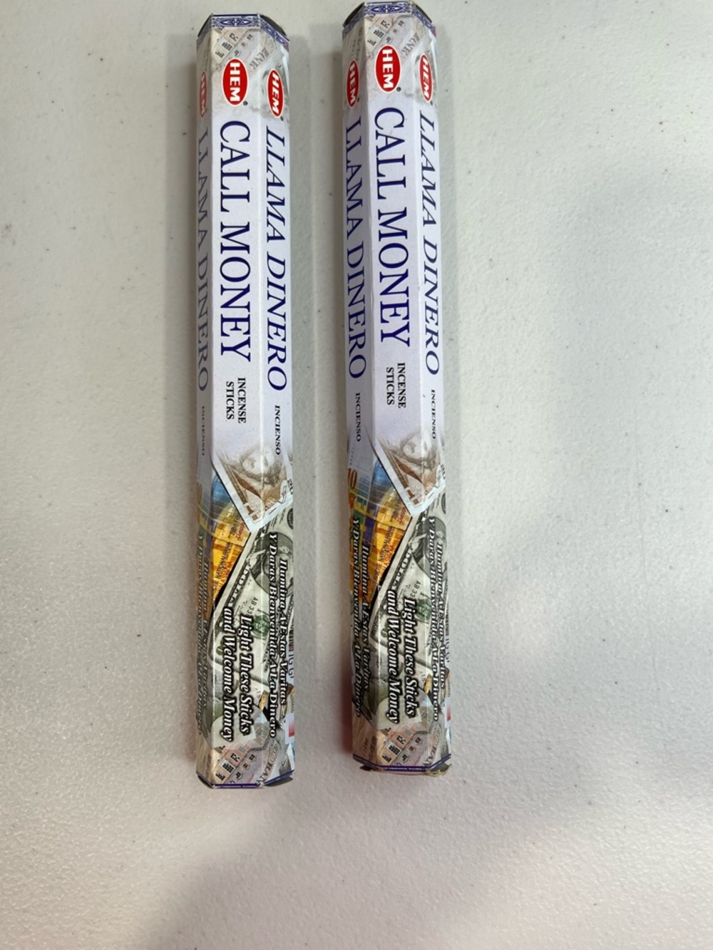 HEM Call Money Incense Sticks - White, Blue, Green